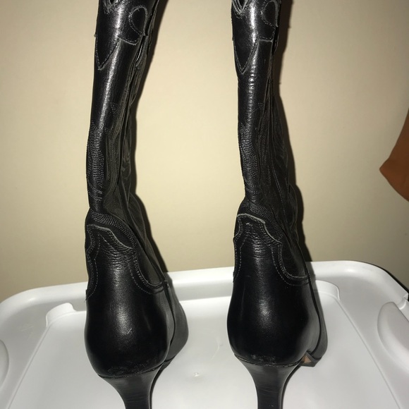All Leather Stiletto Boots - Picture 5 of 8